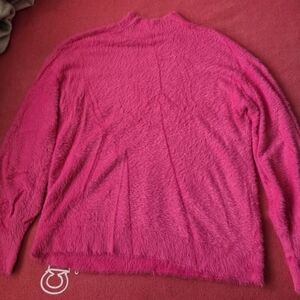 Hot Pink Chico's Soft Cozy Stretchy Pink Sweater Size 1 / Medium